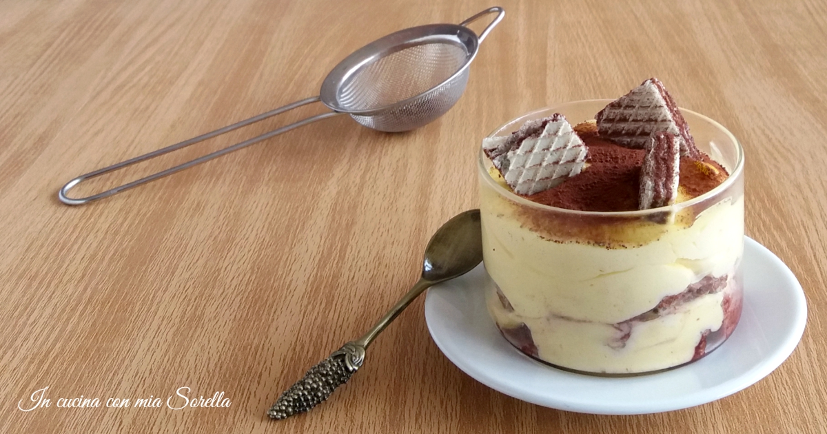 Tiramisù con wafer – dolce senza cottura