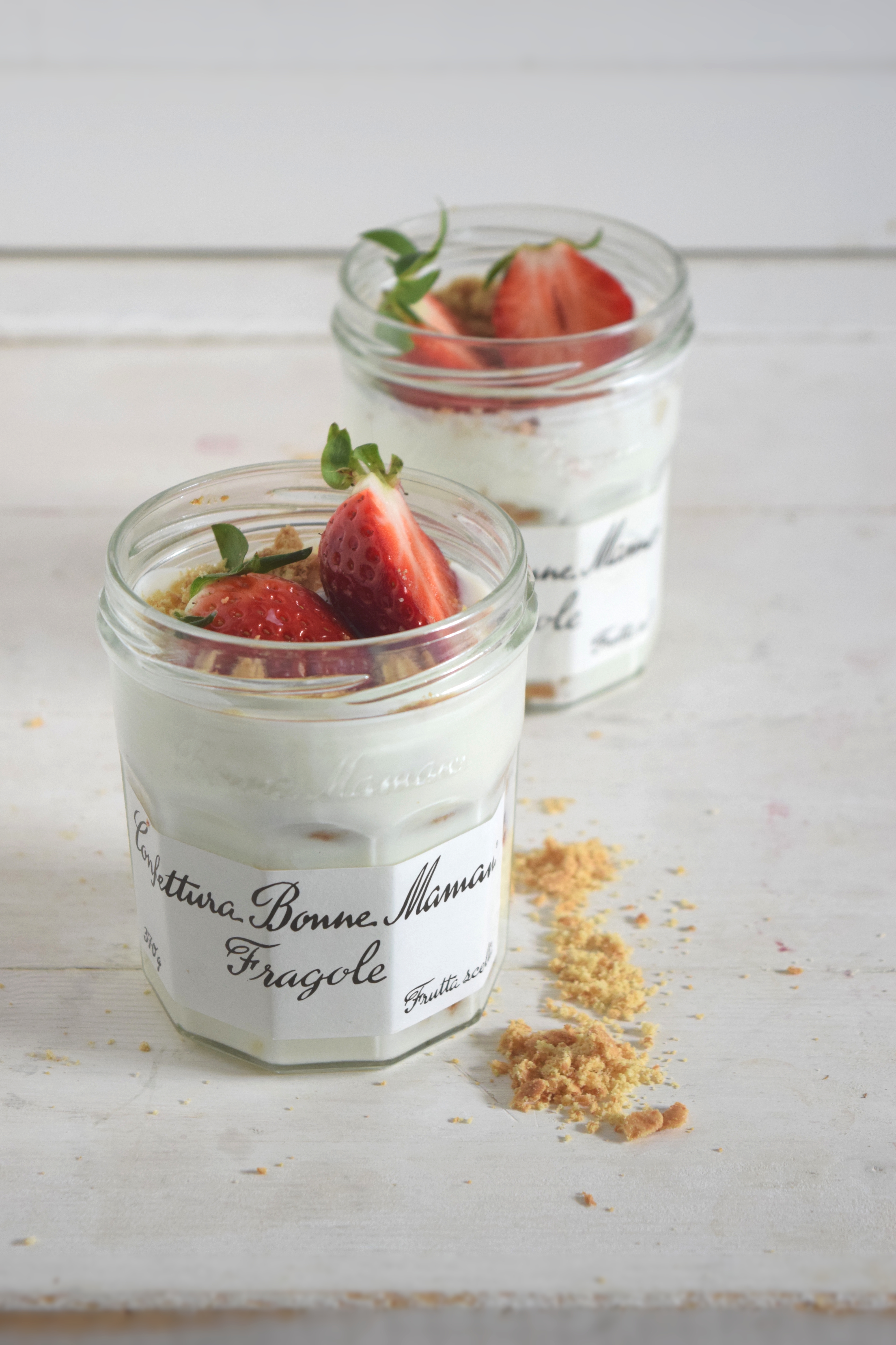 Tiramisù di soia alle fragole