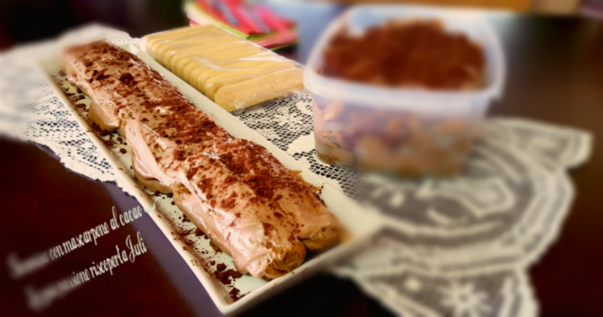 Tiramisu mascarpone al cacao
