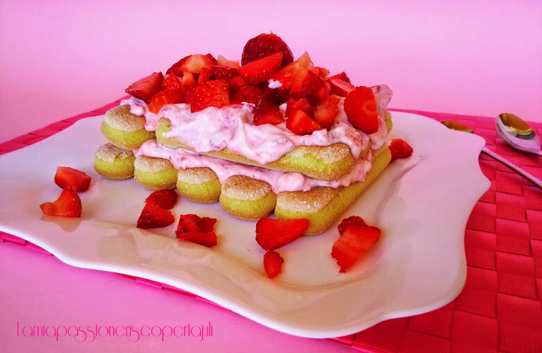Tiramisu mascarpone e fragole