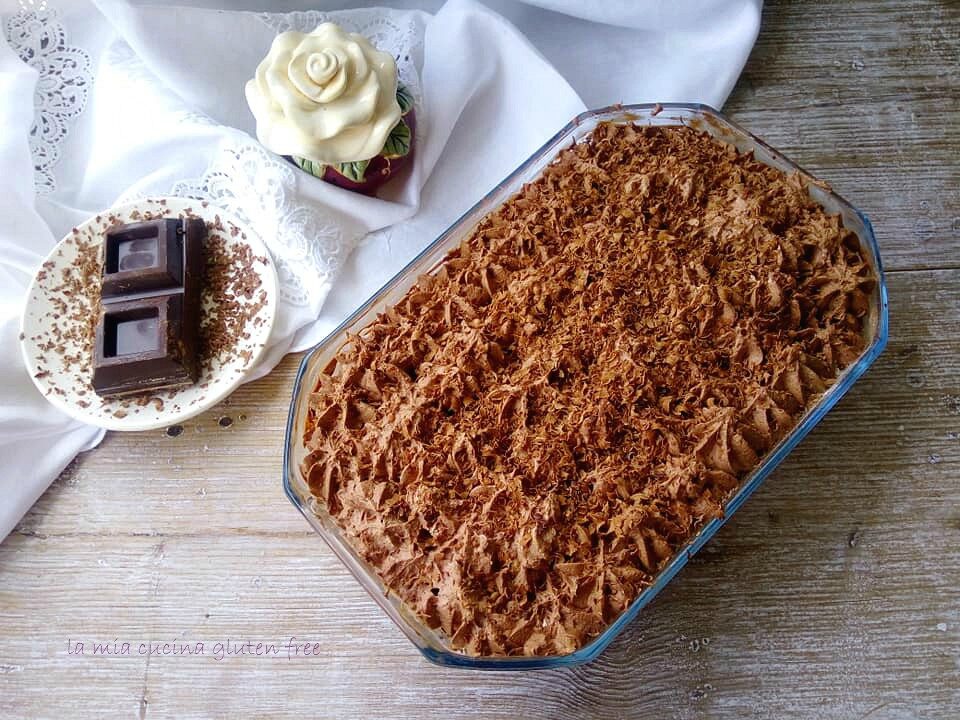 Tiramisù senza glutine cioccolato e arancia