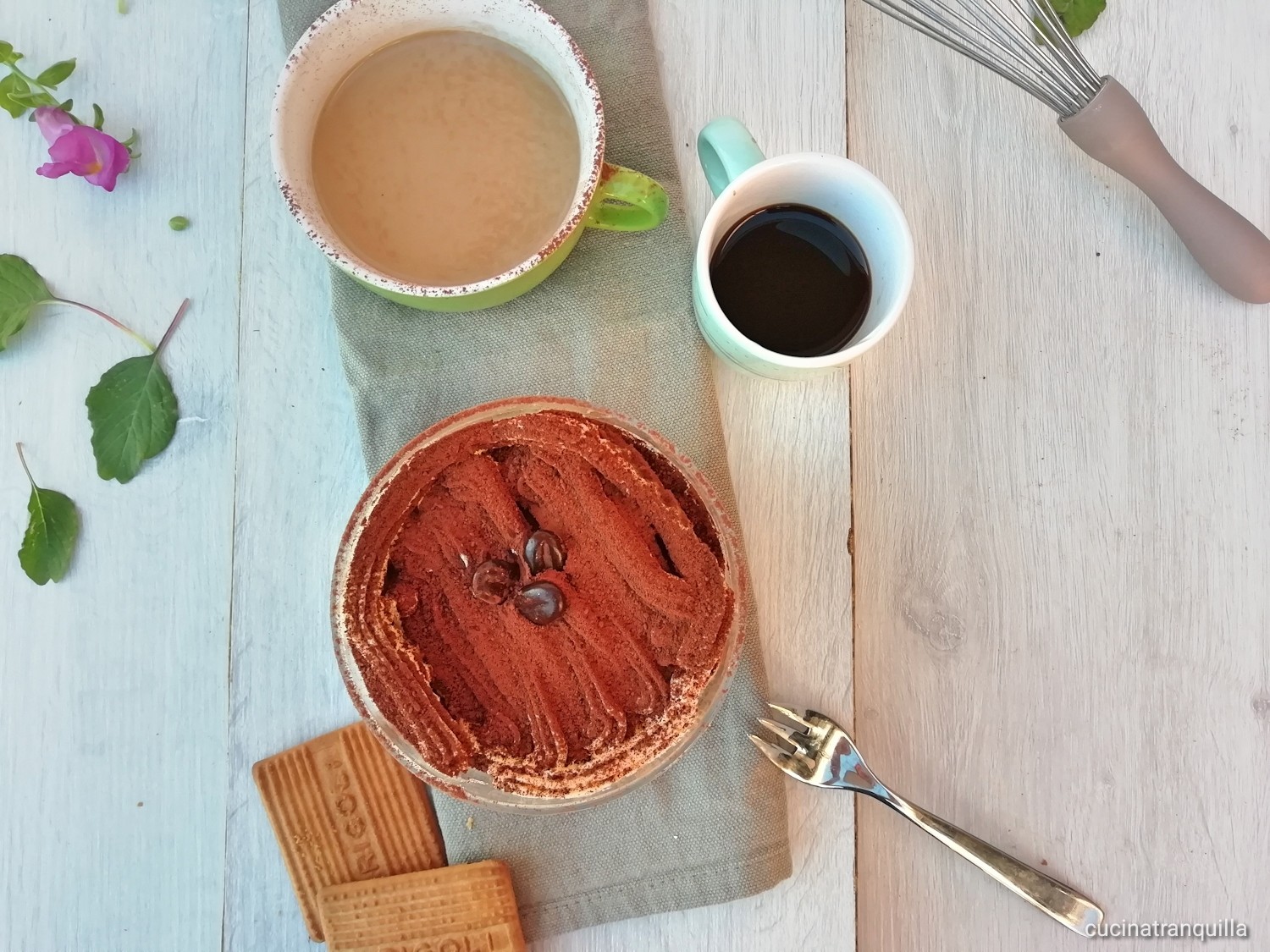 Tiramisù senza mascarpone