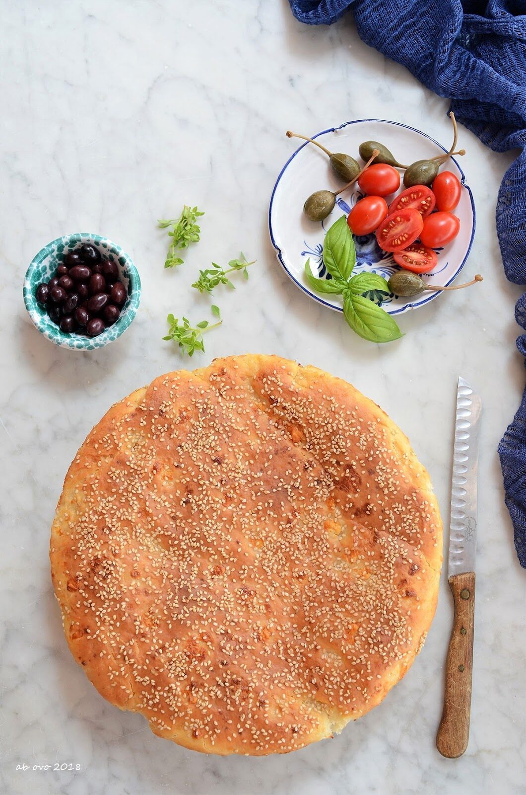 Tiropsomo (pane greco alla feta)