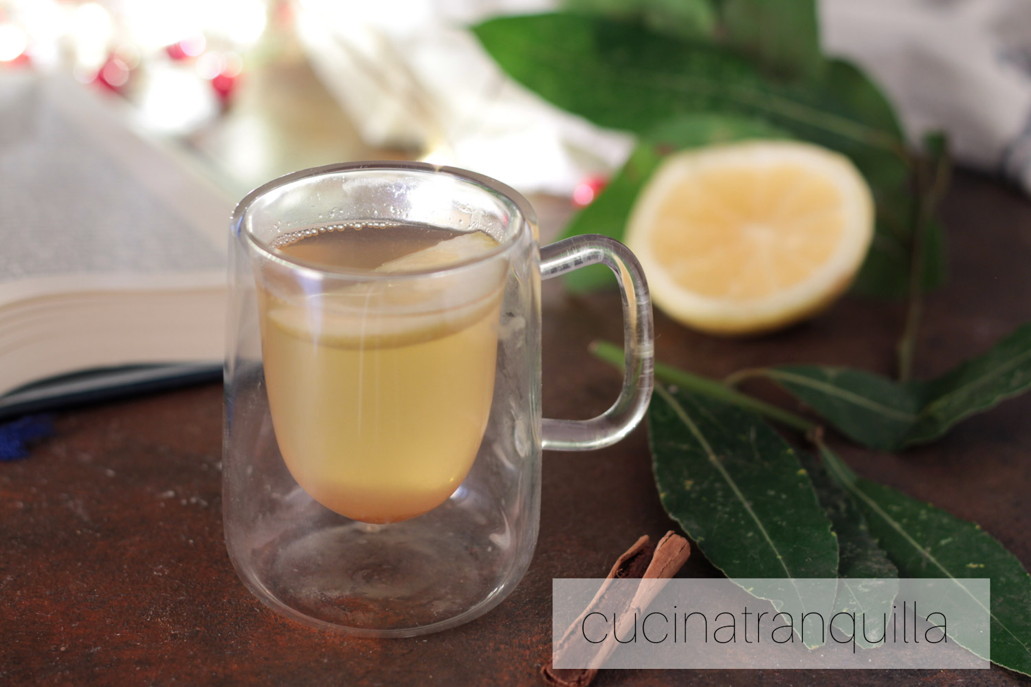 Tisana alloro e limone con cannella