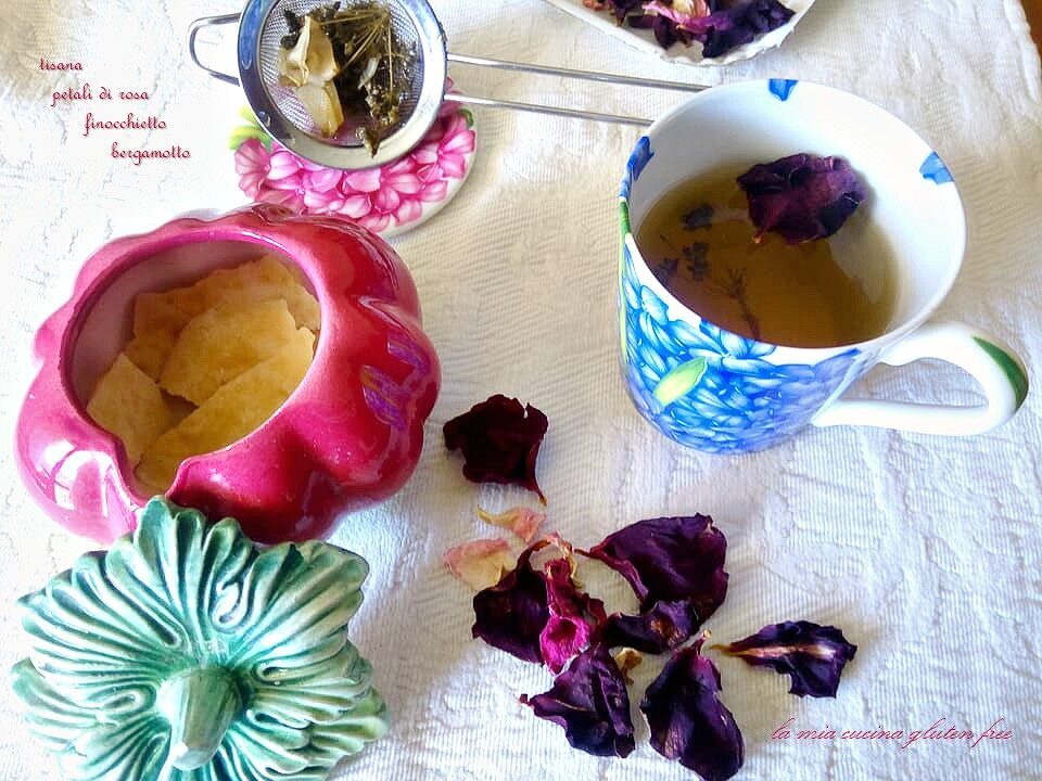 Tisana petali di rosa finocchietto e bergamotto