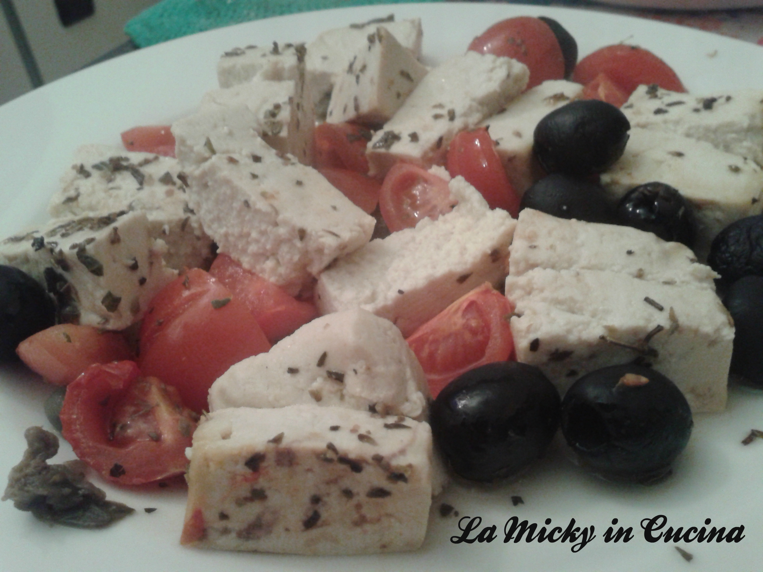 Tofu alla greca
