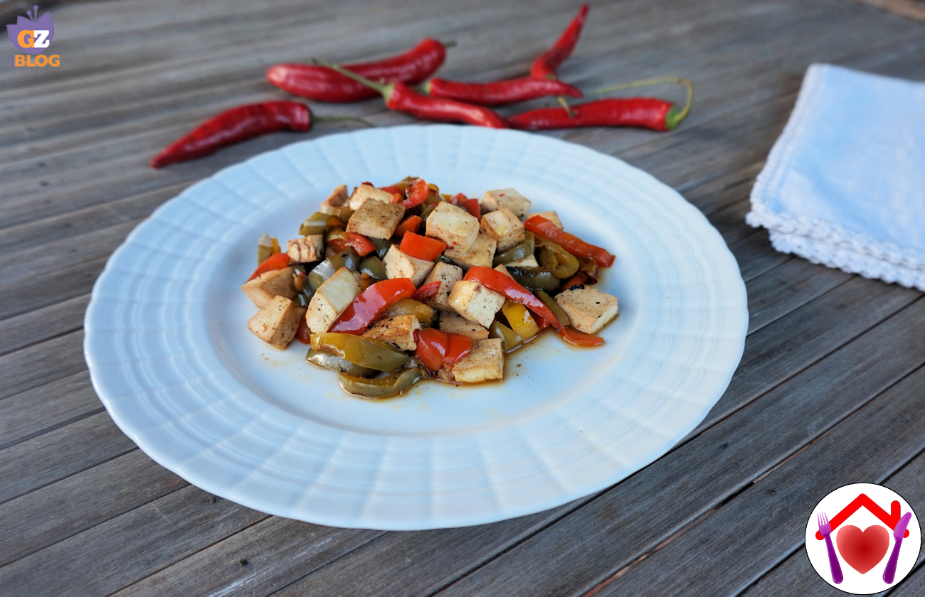 Tofu e peperoni