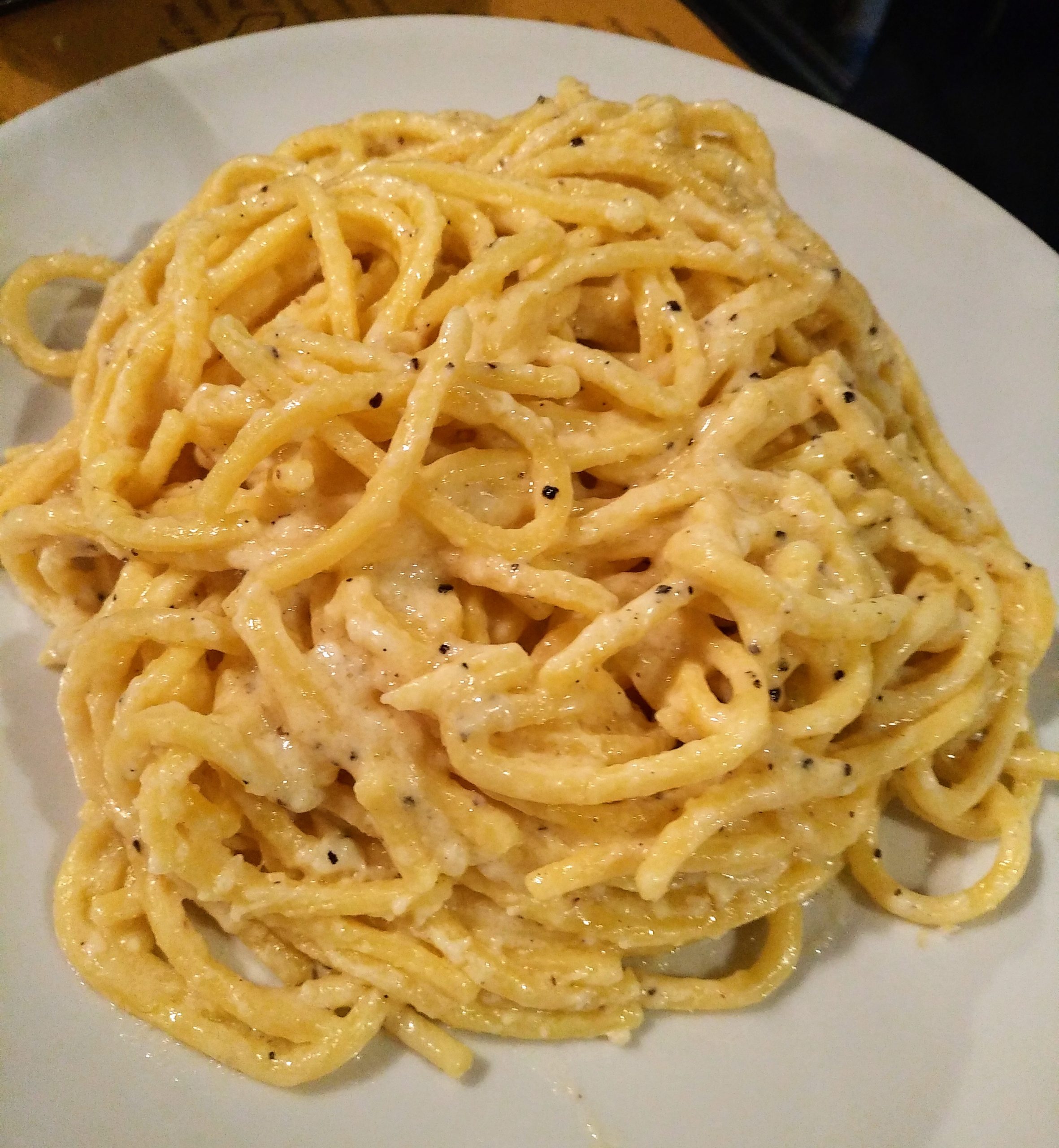 Tonnarelli cacio e pepe