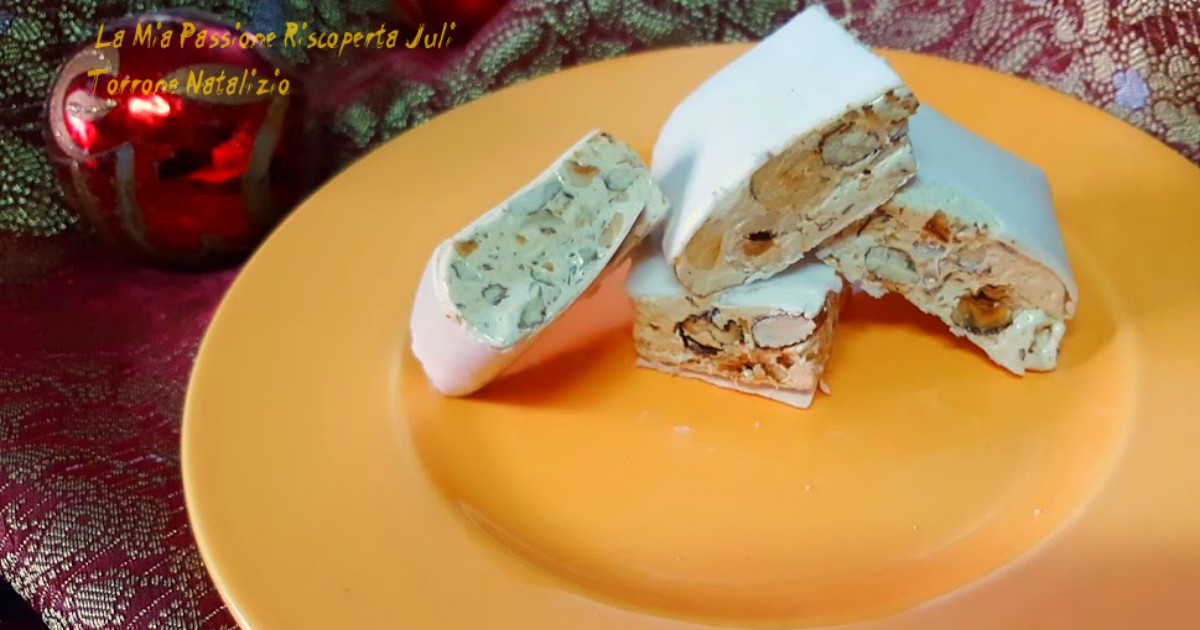 Torrone bianco natalizio