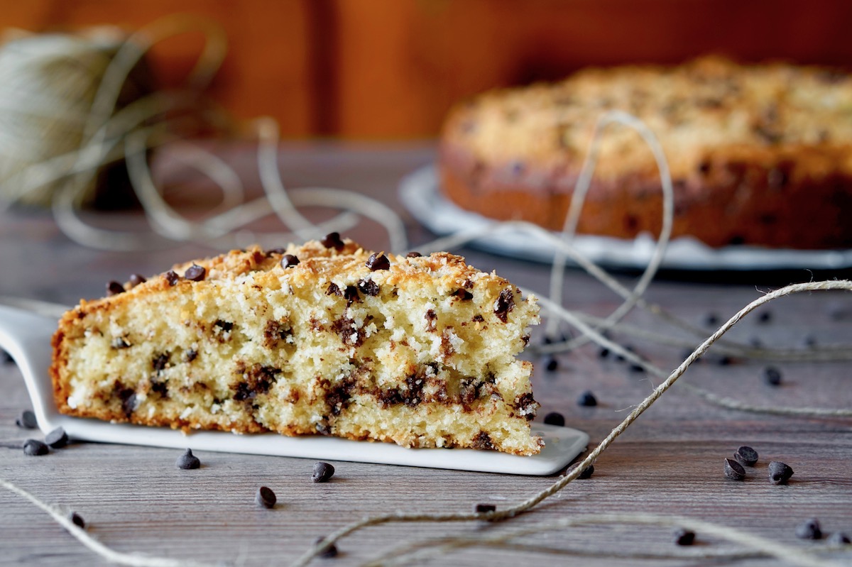 Torta 5 minuti alla ricotta, cioccolato e cocco