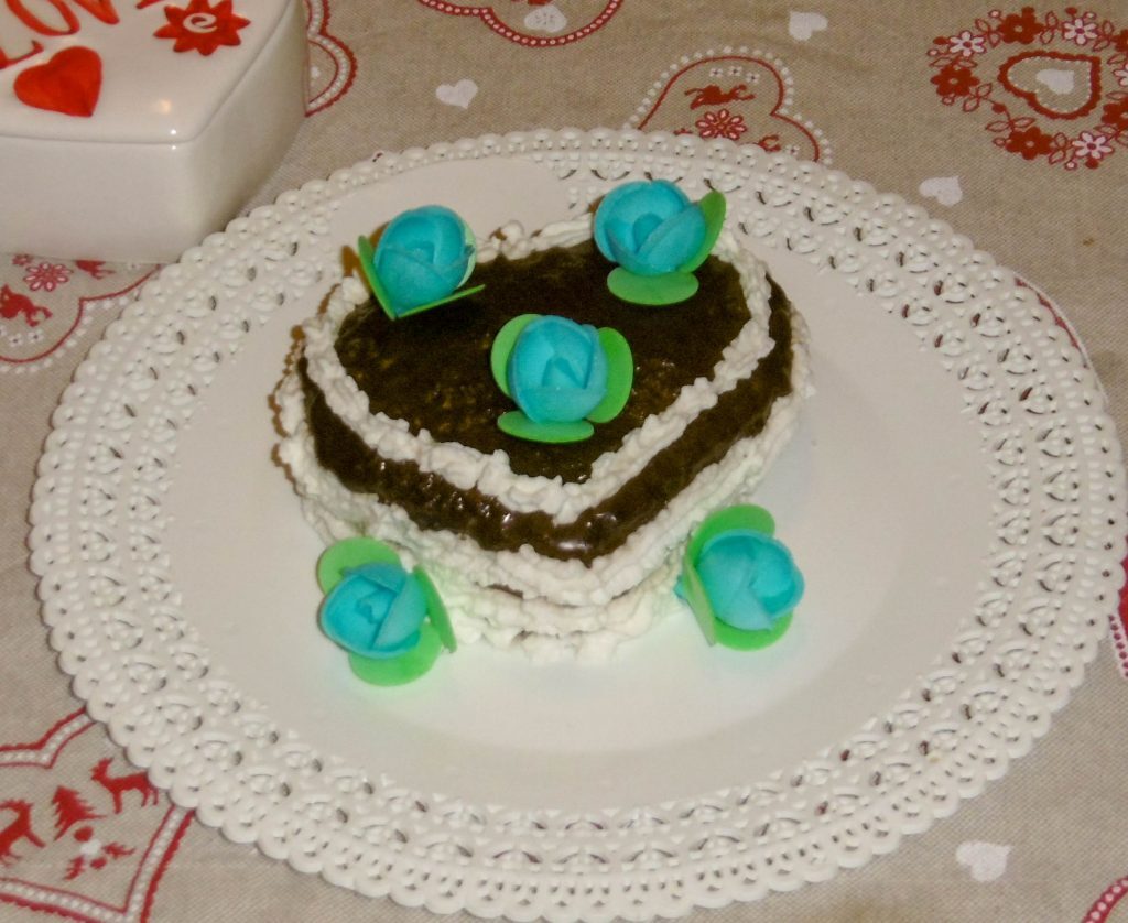 Torta a forma di cuore