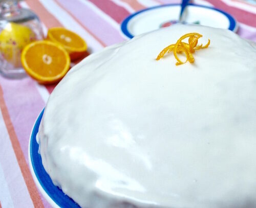Torta agli agrumi con glassa