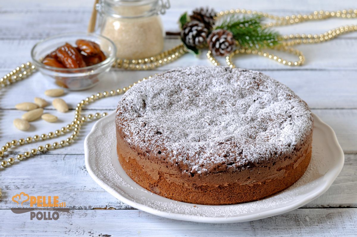 Torta ai datteri e cioccolato