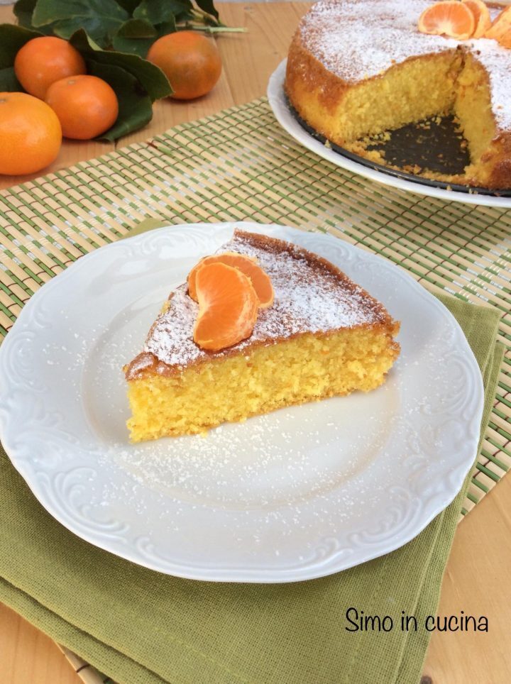 Torta ai mandarini biologici