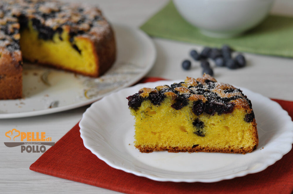 Torta ai mirtilli con mascarpone