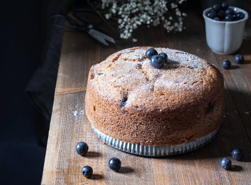 Torta ai mirtilli e yogurt