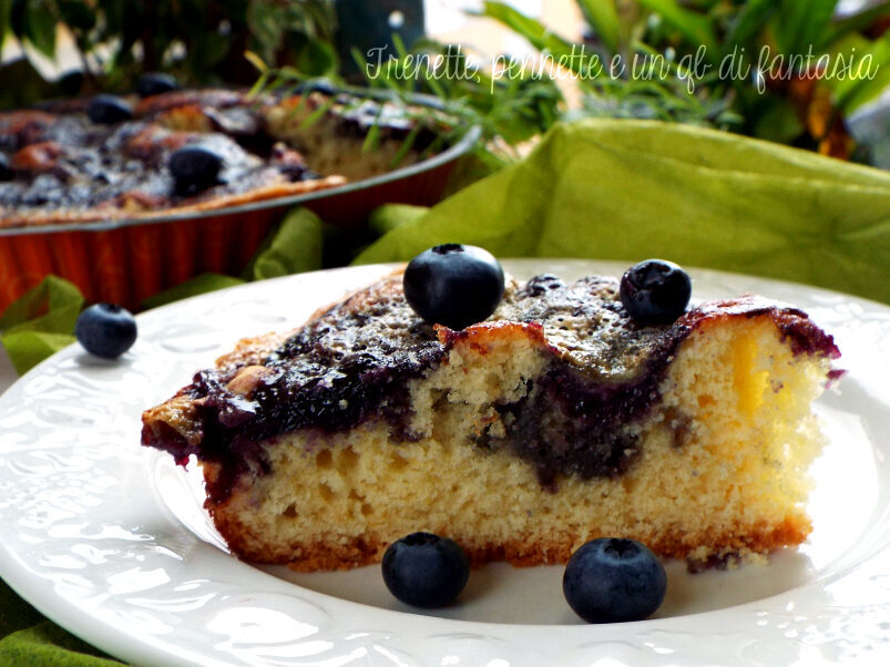 Torta ai mirtilli  golosa e morbida|ricetta dolce