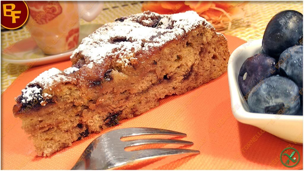 Torta ai mirtilli senza glutine | facile