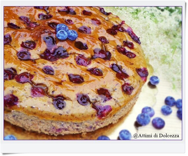 Torta ai mirtilli senza uova