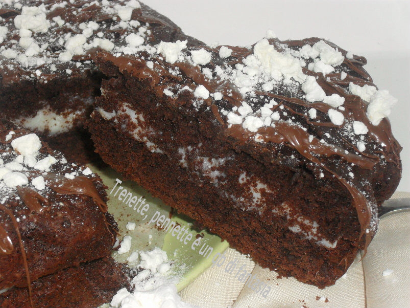 Torta al cacao con crema di latte