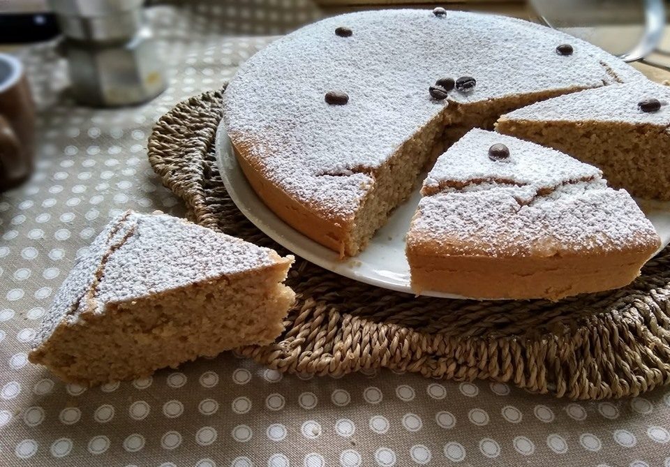 Torta al caff senza burro