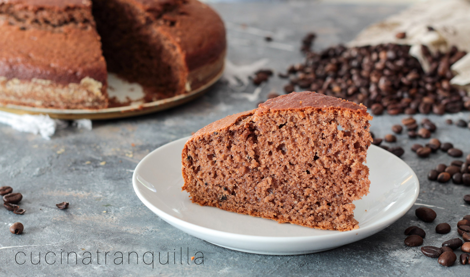 Torta al caffè con cacao