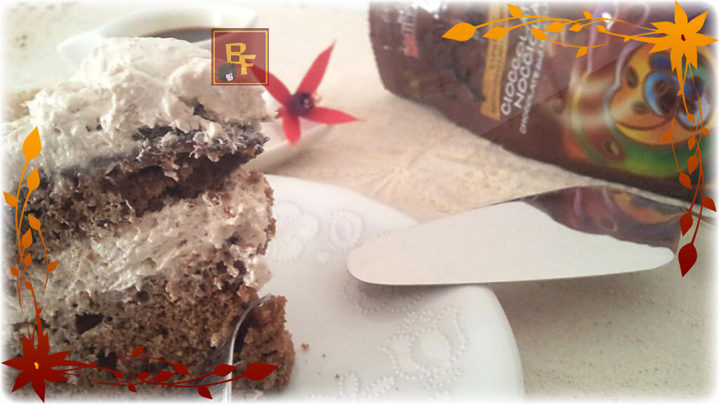 Torta al caffé con panna e ganache al cioccolato