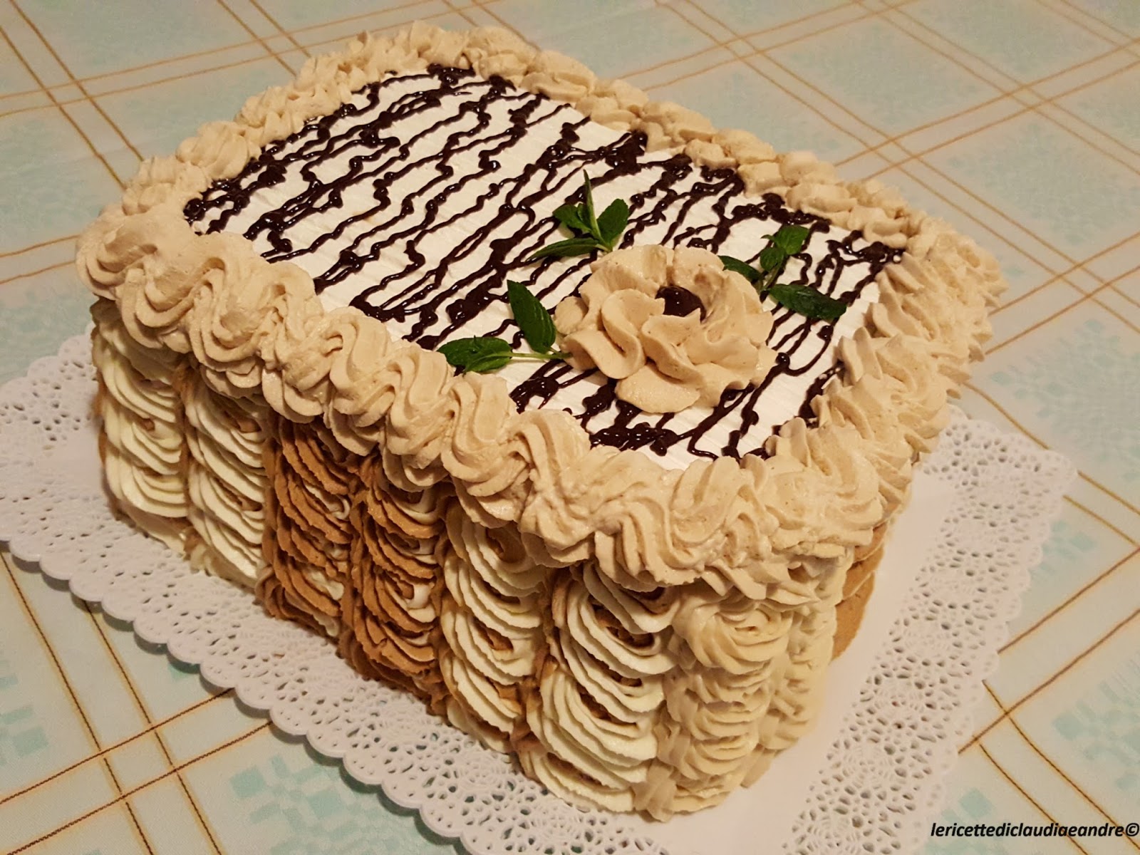 Torta al caffè e crema al cioccolato bianco…. a noi due !