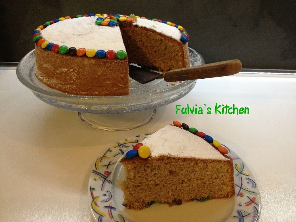 Torta al caffè e smarties