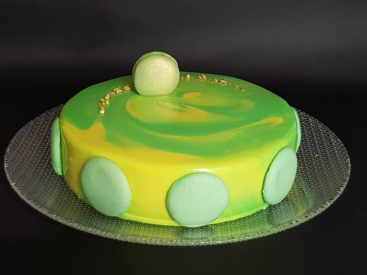 Torta al cioccolato bianco e pistacchio