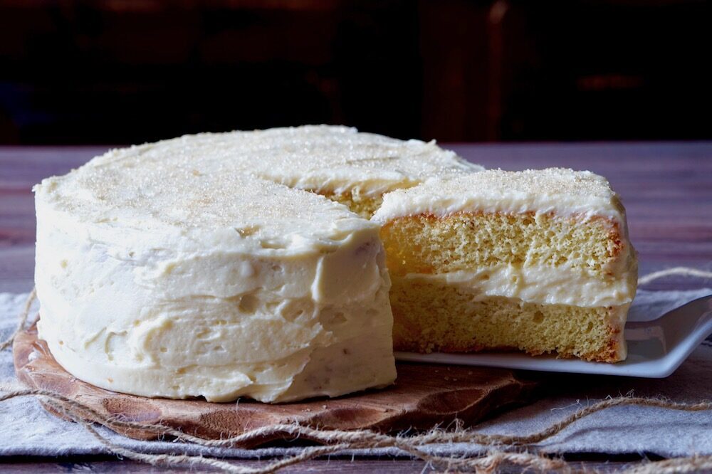 Torta al cioccolato bianco