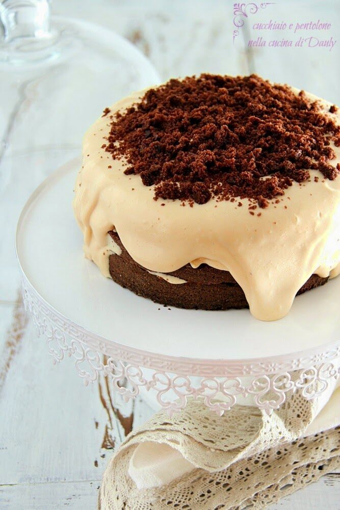 Torta al cioccolato con mousse al dulce de leche