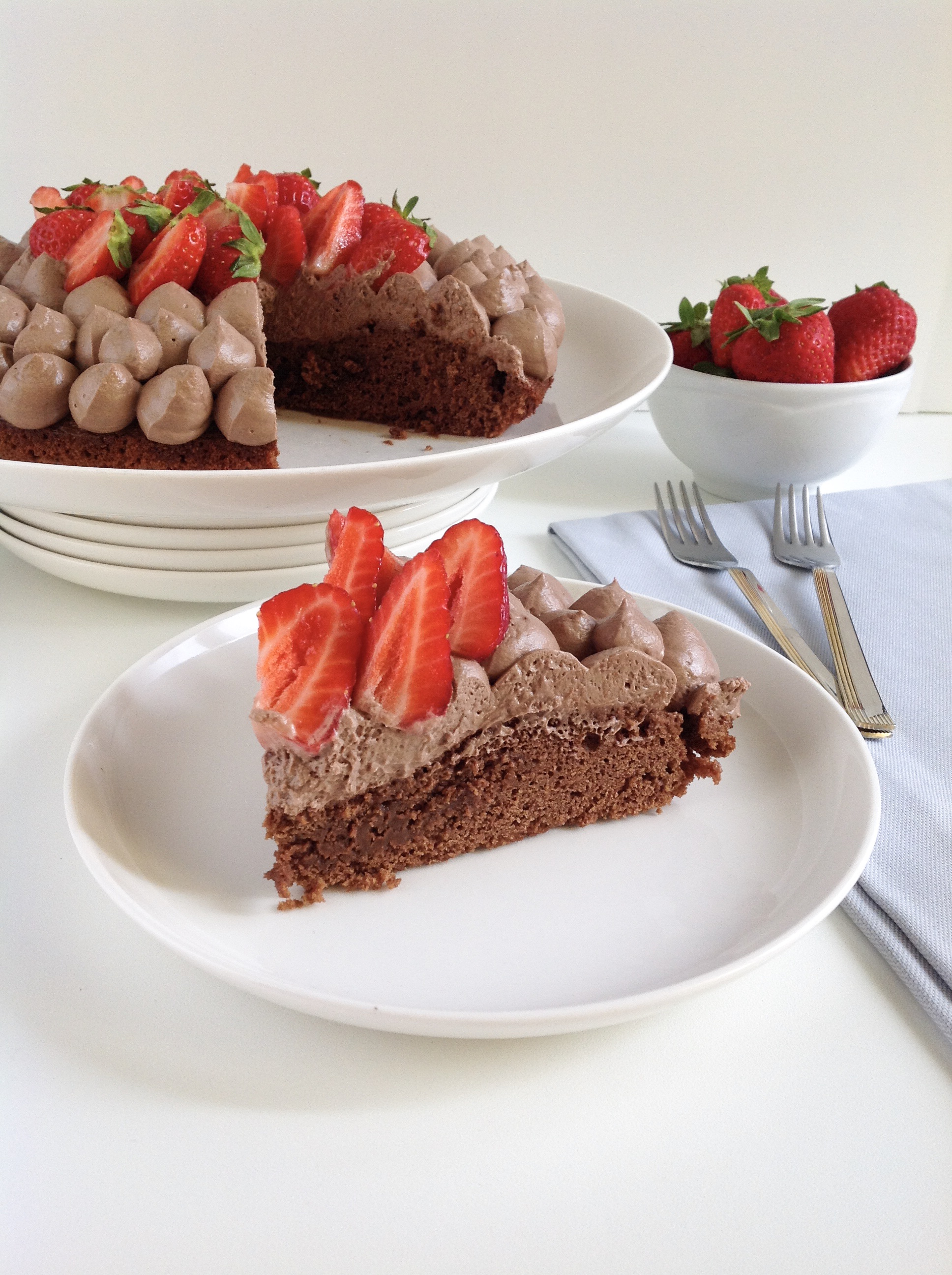 Torta al cioccolato con solo albumi