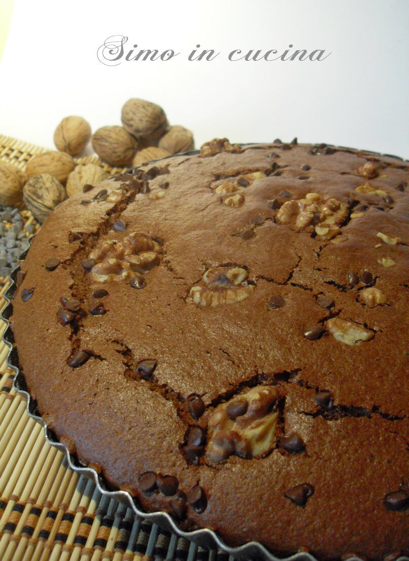Torta al cioccolato e noci