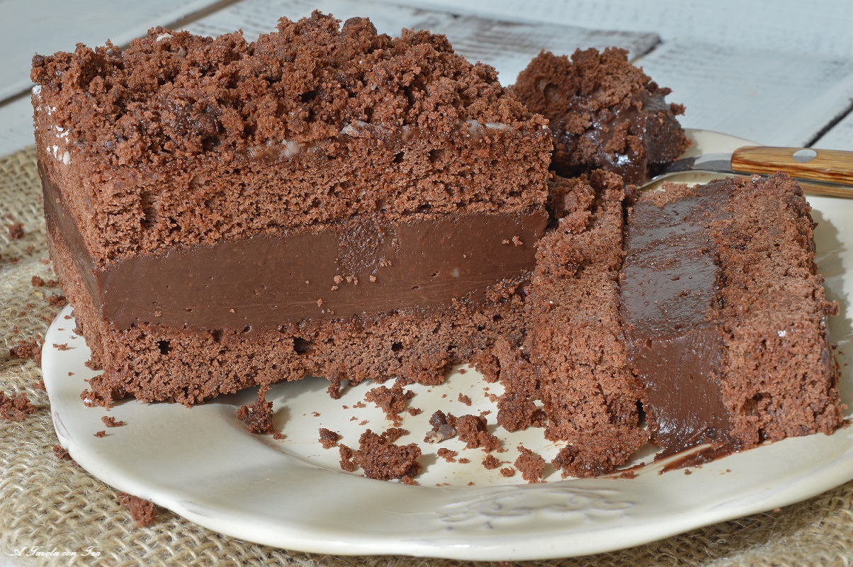 Torta al cioccolato e nutella: impasto facile senza uova ne burro
