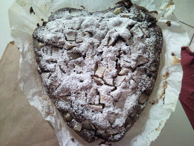 Torta al cioccolato e pere