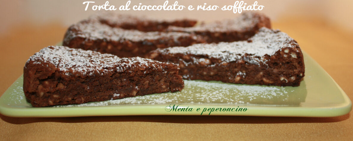 Torta al cioccolato e riso soffiato