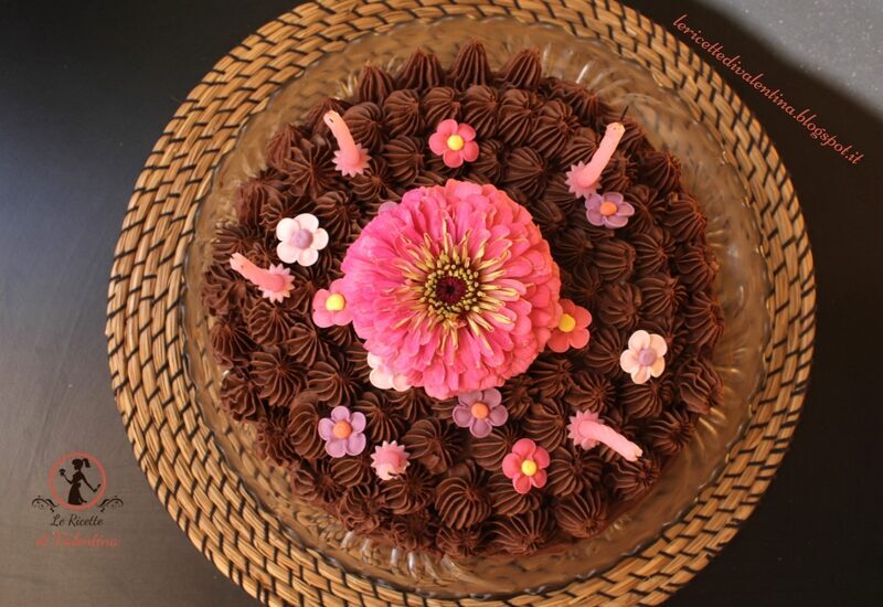 Torta al cioccolato per il 5° compleanno delle mie bimbe