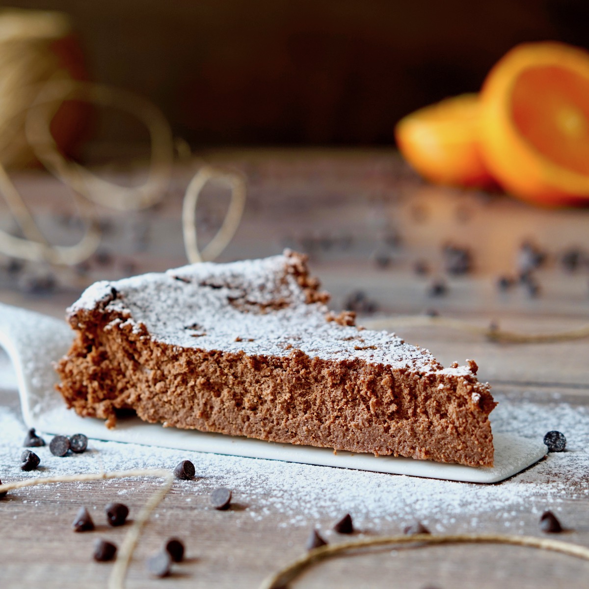 Torta al Cioccolato Ricotta e Arancia