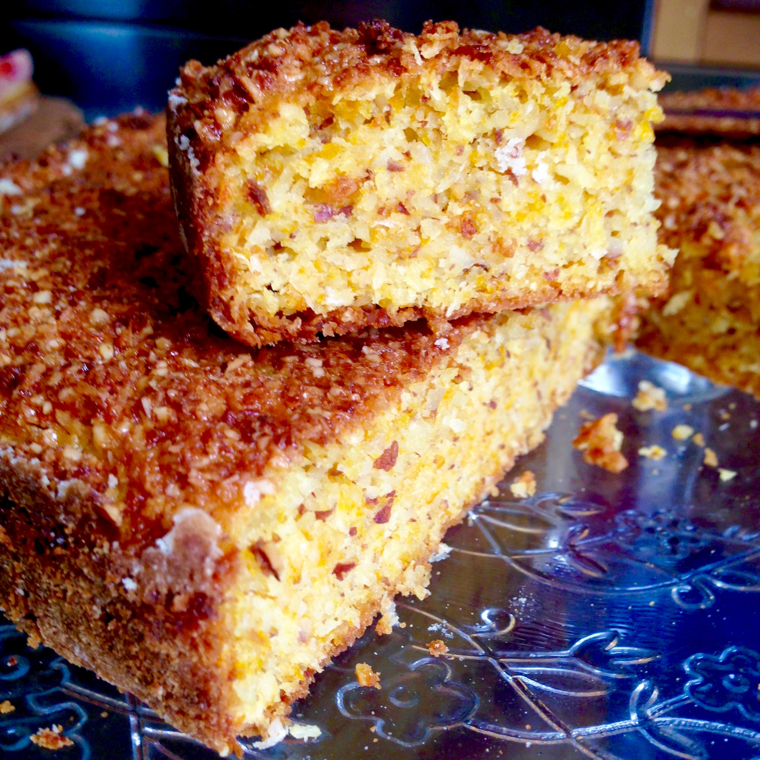 Torta al Cocco, Carote e Mandorle