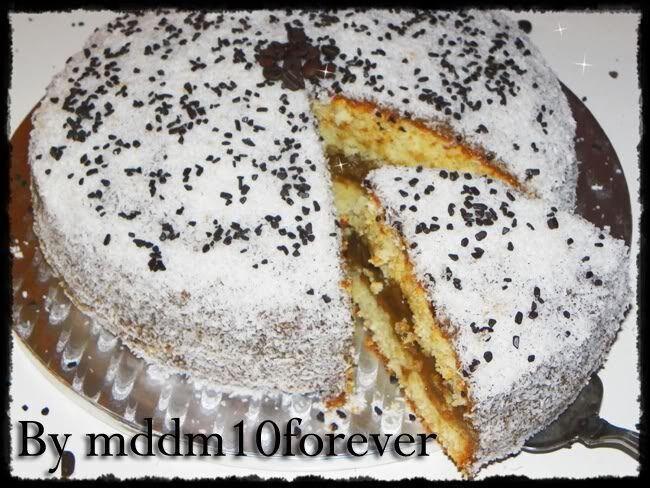 Torta al cocco con crema al caffè