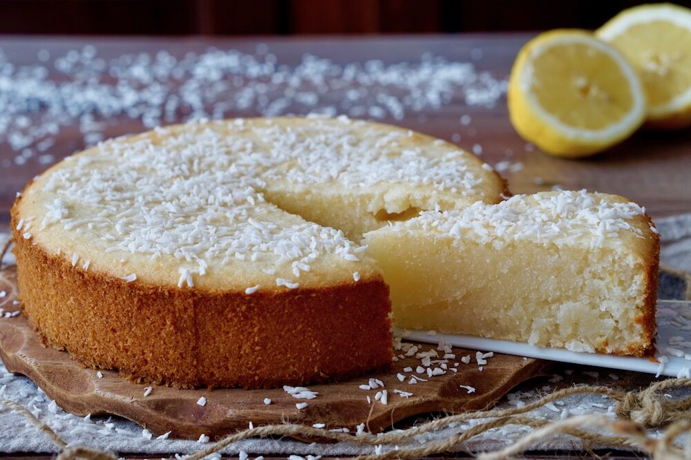 Torta al cocco e limone