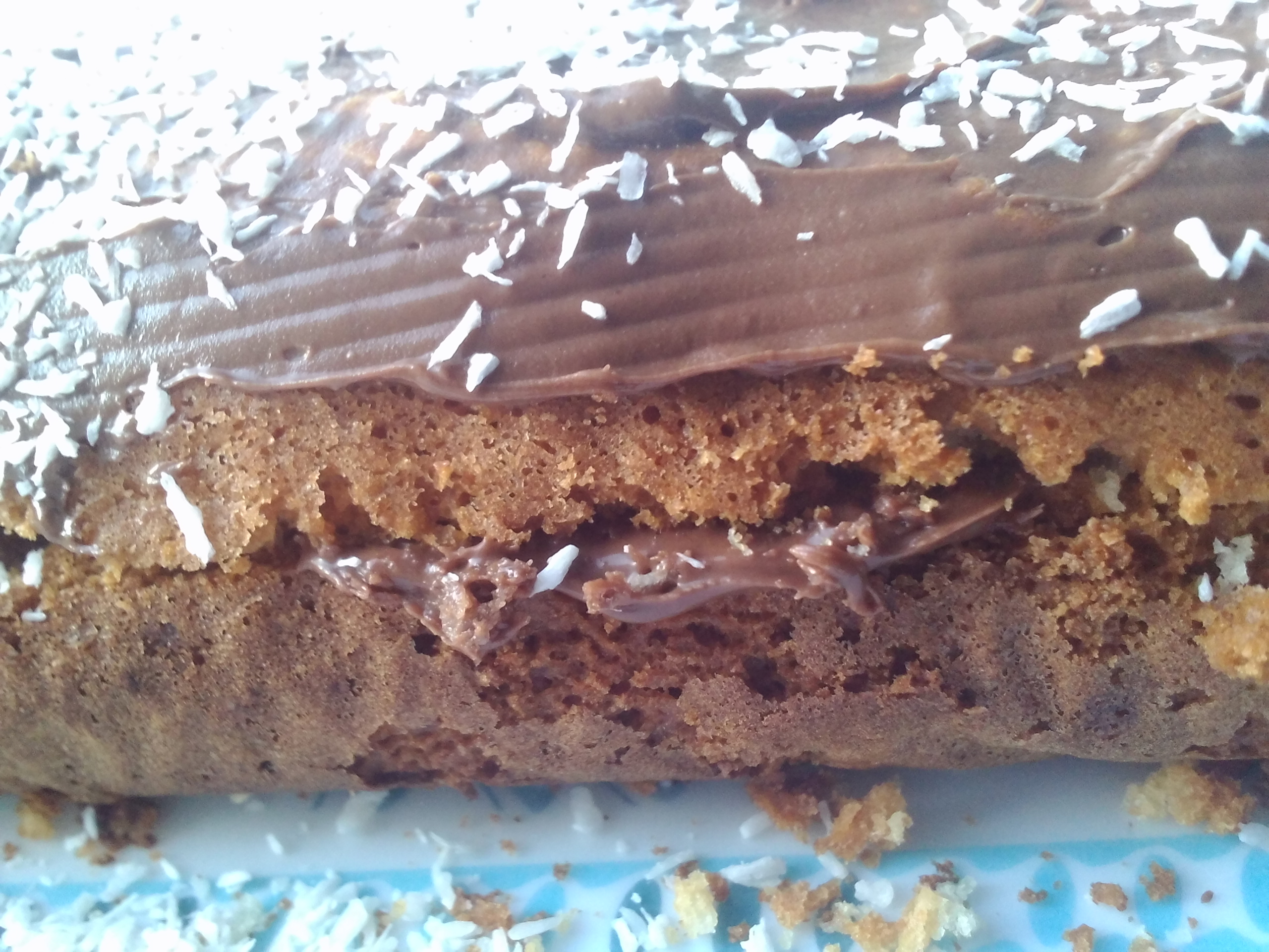 ” torta al cocco e nutella “