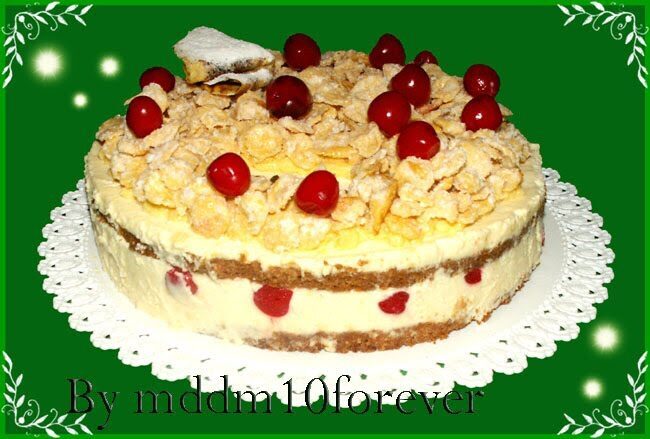 Torta al corn flakes caramellato