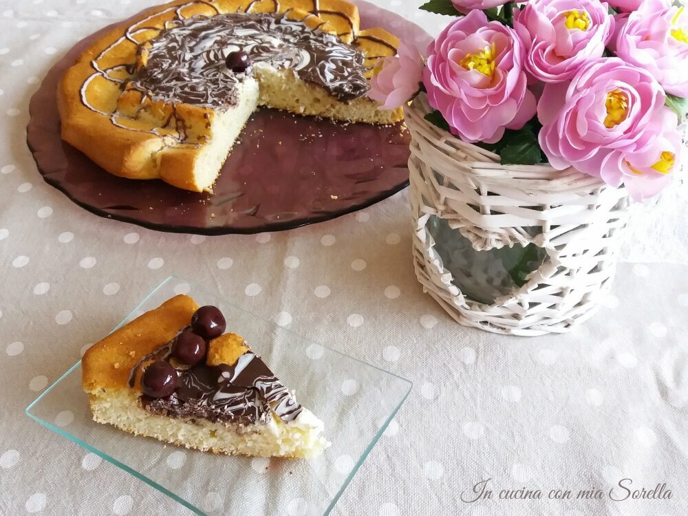 Torta al doppio cioccolato e visciole