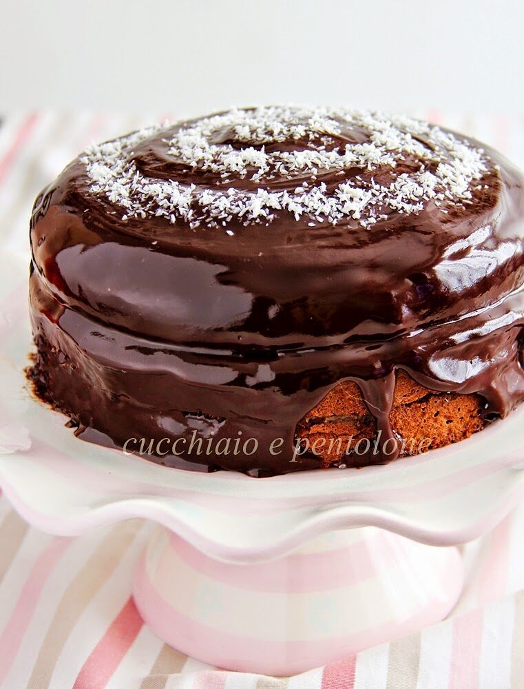 torta al dulche de leche con marmellata di banane al rum e cacao