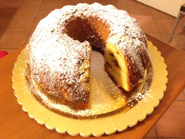 Torta al kamut con gocce di cioccolato