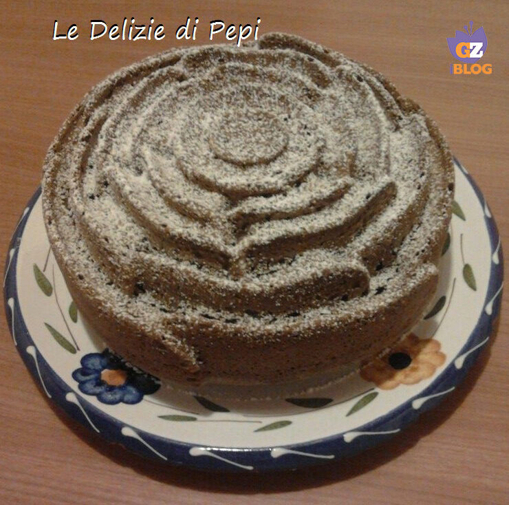 Torta al latte caldo con cacao