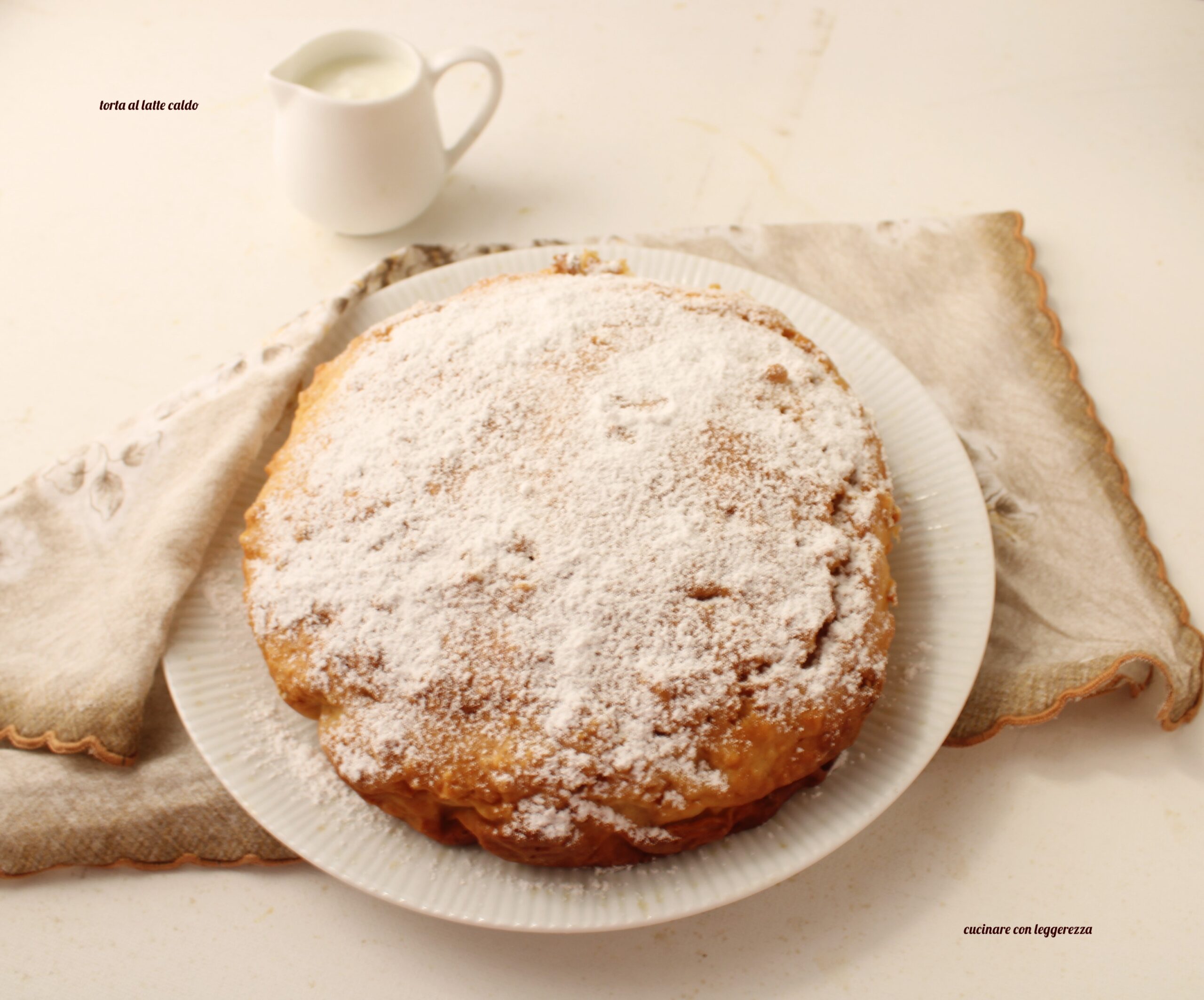 Torta al latte caldo