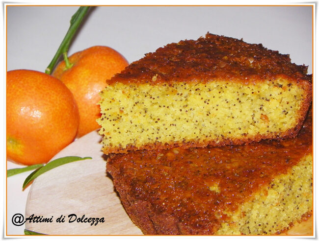 Torta al mandarino e semi di papavero